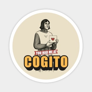 Cogito Funny Philosophy gift - Greek quote for philosophers Magnet